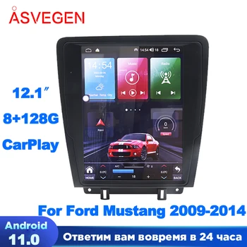 12,1 ”Android 11 Автомобильный Радиоприемник Для Ford Mustang 2009-2014 Сенсорный Экран Tesla Мультимедийный Плеер Навигация Bluetooth Carplay 4G + WiFi
