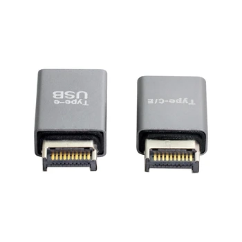 2 шт. Разъем USB 3.1 на передней панели от Type-E до Type-A и Type-C Адаптер для расширения материнской платы USB-C