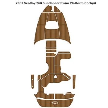 2007 Sea Ray 260 Sundancer Платформа для плавания кокпит носовая накладка Лодка EVA пенопластовый коврик для пола