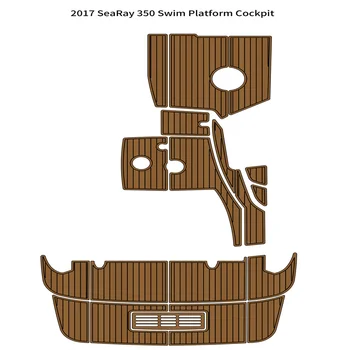 2017 Sea Ray 350 Плавательная платформа Кокпит Для Лодки EVA Пенопласт Из искусственного Тика Палубный пол