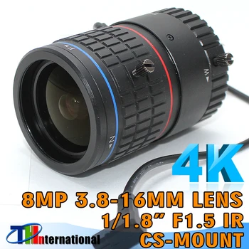 8-Мегапиксельный объектив 4K с переменным фокусным расстоянием 3,8-16 мм CS Mount DC IRIS 1/1,8 дюйма Для камеры SONY IMX185/226/178 Face Recognition Box Camera/Камера 4K