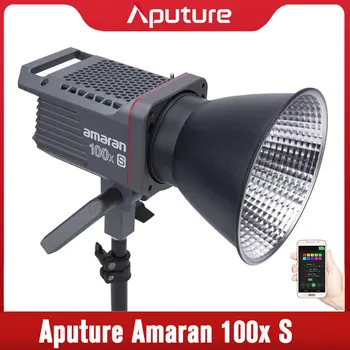 Aputure Amaran 100X S Двухцветный 2700-6500 K 100 Вт светодиодный Видеосигнал Bluetooth App Control Студийное Освещение для Трансляции фильмов