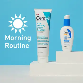 CeraVe Acne Cleanser /Увлажняющий Лосьон Для Ухода За Лицом SPF 30 Солнцезащитный Крем Для Защиты От Солнца Улучшает Увлажнение Склонной К акне кожи и Восстанавливает Ее