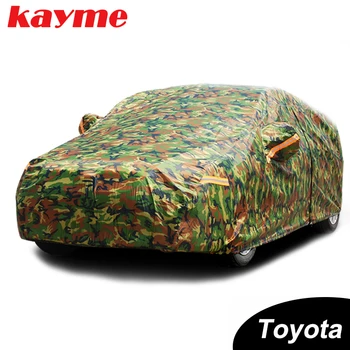 Kayme водонепроницаемый камуфляжный автомобильный чехол солнцезащитный чехол для Toyota corolla avensis rav4 auris yaris camry prius Land Cruiser