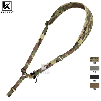 KRYDEX Tactical Rifle Single 1 Point Sling Мягкий Модульный Плечевой Ремень Для Пистолета-Пулемета Для Охоты, Военные Аксессуары Для Пращников