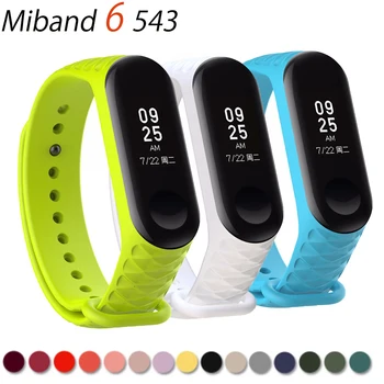 Mi band 6 браслет Для Xiaomi Mi Band 5 ремешок-браслет Красочный спортивный Силиконовый ремешок для часов Smart Band4 Mi Band 3 4 5 ремешок для часов