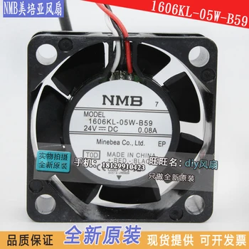 NMB-MAT 1606KL-05W-B59 T0D DC 24V 0.08A 40x40x15 мм 3-проводной Серверный Вентилятор Охлаждения
