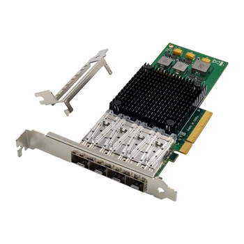 PCIE X8 BCM57840 Серверная сетевая карта ST7322 Broadcom NetXtreme 4XSFP + Оптоволокно LC 10 Гигабитная сеть Ethernet