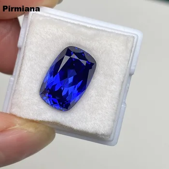 Pirmiana Ручная работа, Королевский синий цвет, Лабораторная сапфировая подушка 9,5x14,5 мм, драгоценный камень для дизайна ювелирных изделий Diy