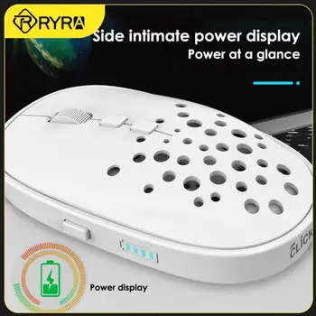RYRA M10 Bluetooth Двухрежимная беспроводная мышь Оптом, без звука, бесшумная мышь, Отверстие для дисплея питания, Зарядка Компьютерных аксессуаров