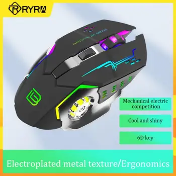 RYRA Profession Проводная игровая мышь 3200 точек на дюйм RGB, 6 кнопок, Оптические игровые мыши для компьютера, ноутбука, Геймерской мыши с USB 2,4 G