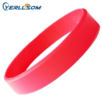 YERLLSOM 300 шт./лот, высококачественная пластина Высотой 12 мм, Твердые Красные Резиновые Силиконовые Браслеты для мероприятий Y061107