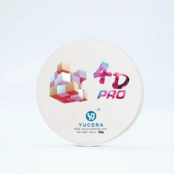 YUCERA 98-A3 4D Многослойный циркониевый диск Стоматологические материалы Зубные имплантаты Стоматологический Cad Cam материал