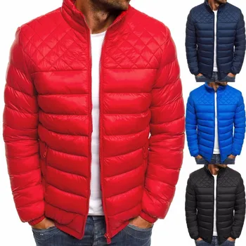 ZOGAA, 4 цвета, большие размеры, S-3XL, Мужское модное осенне-зимнее хлопковое пальто с пуховиком