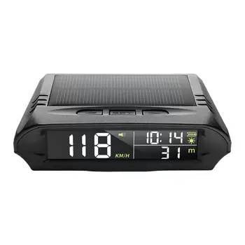 Автомобильный HUD Спидометр, головной дисплей, GPS-часы, температура, высота, Зарядка, Цифровые Автомобильные солнечные USB-аксессуары B9I4