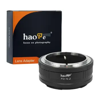 Адаптер для ручного крепления объектива Haoge для объектива Canon FD к камере Nikon Z Mount, такой как Z6 Z7