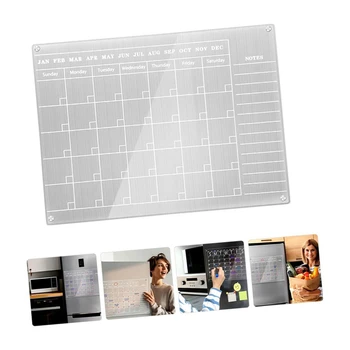 Белый месяц Сухой Холодильник Доска на холодильнике Планирование сообщений Домашний календарь Запись Кухня Стираемая