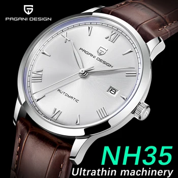 Дизайн PAGANI 2023, новые ультратонкие роскошные Простые автоматические мужские механические наручные часы, Сапфировые водонепроницаемые часы