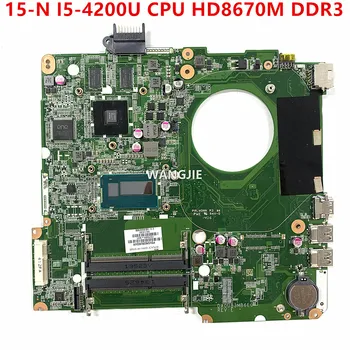 Для HP Pavilion 15-N Материнская плата Ноутбука 737669-501 737669-001 DA0U83MB6E0 SR170 I5-4200U Процессор HD8670M DDR3 100% Рабочий