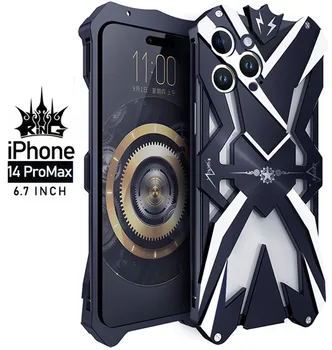 Дропшиппинг Металлическое Стальное Оборудование Для iPhone 14 Pro Max Противоударная Сверхпрочная Броня Из Алюминия Для iPhone 14 Pro 14 Plus CASE
