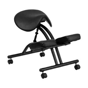 Компьютерное кресло для коленопреклонения, предотвращающее горб, Корректирующее положение сидя, Подъемное кресло для верховой езды, обучающее кресло для коррекции фигуры, 4 колесика