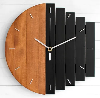 Креативные большие настенные часы в абстрактном индустриальном стиле 12 дюймов для гостиной, спальни, настенные деревянные часы, кварцевые часы, настенные часы