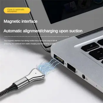 Магнитный USB-адаптер Type-C для Apple Magsafe1 2 MacBook с разъемом USB C для Быстрой зарядки 60 Вт с Магнитным разъемом Конвертер