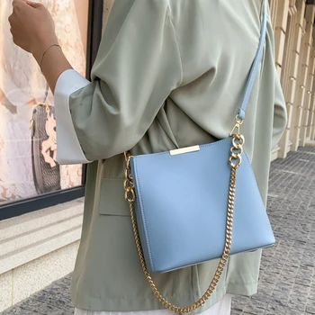 Модная сумка-мессенджер на цепочке, Высококачественные сумки через плечо из искусственной кожи для женщин, Роскошные сумки, Женские сумки, Дизайнерские 2021
