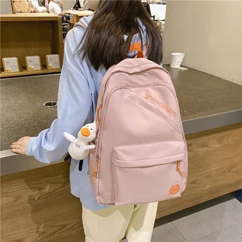 Модный женский рюкзак, водонепроницаемая школьная сумка для девочек, Мужская сумка для отдыха, большой ноутбук, Mochila, Нейлоновая дорожная сумка для влюбленных
