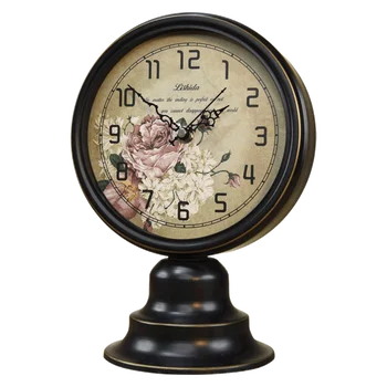 Настольные часы в европейском стиле Ретро, Настольные часы в американском стиле Кантри, Прикроватные часы в Скандинавском Стиле для спальни, Ностальгические часы