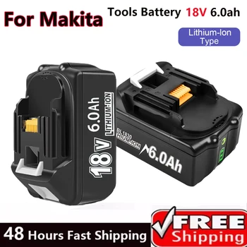 Новейший Обновленный Аккумулятор BL1860 для Makita 18V Battery 6.0ah Аккумуляторная Батарея BL1840 BL1850 Li-Ion для makita 18v Battery