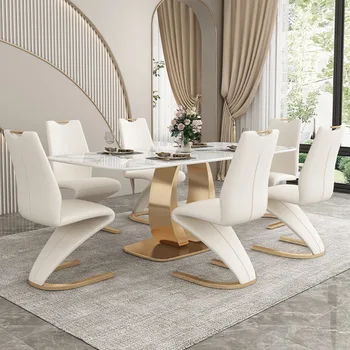 Обеденные столы в скандинавском стиле с консолью, Мобильный центр, Высокий стол, Настенные обеденные столы для ресторана, Роскошная минималистичная мебель Mesa De Cozinha
