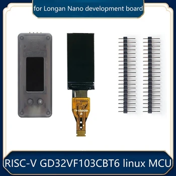 Плата разработки MCU + 0,96-дюймовый экран дисплея + Комплект Чехлов Для Longan Nano RISC-V GD32VF103CBT6 128KB Flash 32KB SRAM