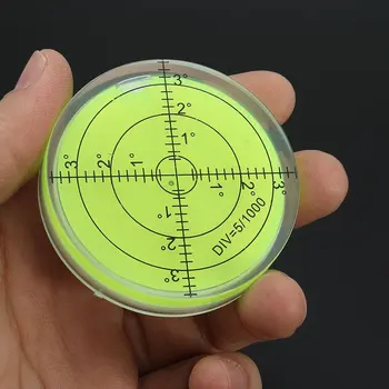 Прецизионный спиртовой пузырьковый уровень Градусная метка поверхности Круглый круговой измерительный комплект Универсальный