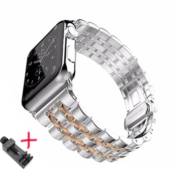 Ремешок для Apple Watch Band 42 мм 5 4 3 Iwatch Band 42 мм/38 мм Ремешок Для часов Из нержавеющей Стали Correa Для Apple Watch 5 Band 40 мм 44 мм