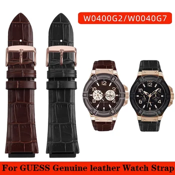 Ремешок для часов из натуральной кожи GUESS серии W0040G3 W0247G3 W0040G7 ремешки для часов из воловьей кожи 22 мм, мужской браслет на запястье, новый