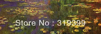 Репродукция картины маслом на льняной ткани cavas, водяные лилии 1920-1926, 100% ручная работа, бесплатная быстрая доставка, музейное качество