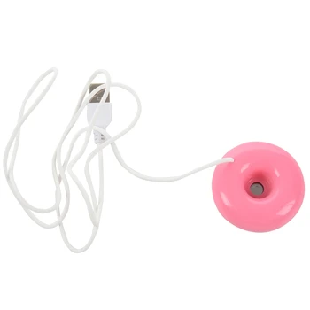 Розовый пончик-увлажнитель USB, настольный мини-увлажнитель для офиса, портативный креативный очиститель воздуха, розовый