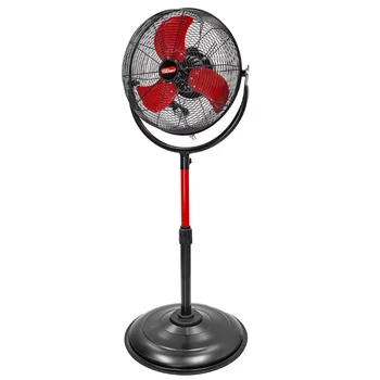 Сверхпрочный HT 16-дюймовый высокоскоростной вентилятор с внутренним колебанием, красный и черный