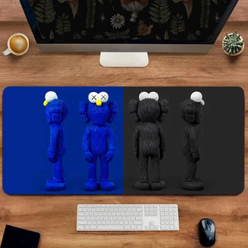Сине-Серый Коврик Для мыши Cute Bear Printing Speed Коврик Для мыши Kawaii Украшение рабочего стола Компьютера Клавиатура Подарочный Коврик Для Стола Коврик для ноутбука