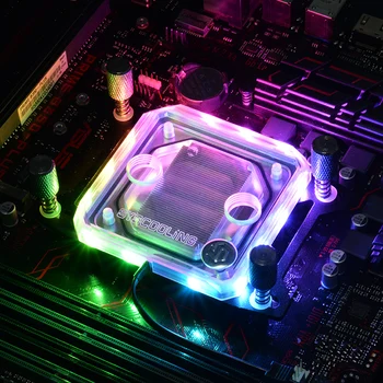 Системный блок водяного охлаждения ПК AMD CPU с RGB для AM4 Ryzen socket 3 5 7 9