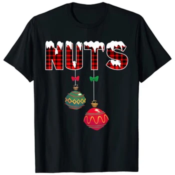 Сундучные орехи, забавные одинаковые каштаны, рождественские футболки для пар, графические футболки