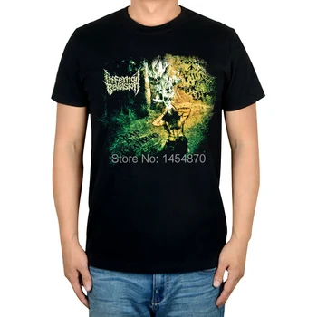 Уличная Мода Infernal Revulsion Рок Брендовая музыкальная футболка из 100% хлопка в стиле панк Фитнес Хардрок Металлические Черные Рубашки