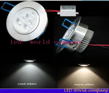 9 Вт переменного тока 85 В 265 В светодиодная встраиваемая потолочная Лампа, Светильник, Теплый белый, холодный белый