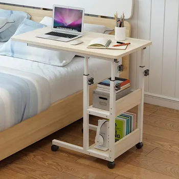 Escritorio plegable retráctil multifuncional para ordenador, mesa de polea con ruedas, cama móvil, banco de trabajo