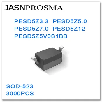 JASNPROSMA SOD523 3000 шт. PESD5Z3.3 PESD5Z5.0 PESD5Z7.0 PESD5Z12 PESD5Z5V0S1BB 3,3 В 5 В 7 В 12 В Сделано в Китае ESD 0805