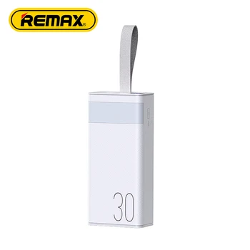 Remax Открытый Банк Питания 30000 мАч Rpp-320 Большой Емкости Pd20W Qc22.5W Сильный светодиодный фонарик 2022 Ce/Fcc/Rohs Портативный Банк питания