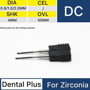 XANGTECH X5 Dental Plus DC циркониевая фрезерная бура 0.6/1.0/2.0 мм для фрезерного станка X5