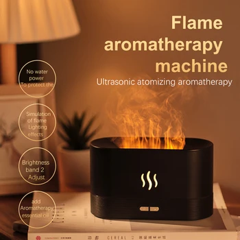 Z30 Диффузор эфирного масла с имитацией пламени USB Ультразвуковой увлажнитель воздуха для домашнего Офиса, Увлажнитель воздуха, диффузор для ароматерапии
