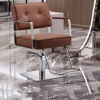 Вращающееся кресло для педикюра Винтажное Регулируемое Гидравлическое Профессиональное Парикмахерское кресло для Стилиста Taburete Мебель для салона DWH